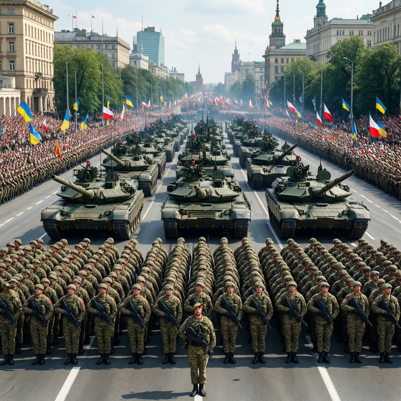 Украину не включили в военный парад Польши 15 августа в Варшаве, заявили в Минобороны